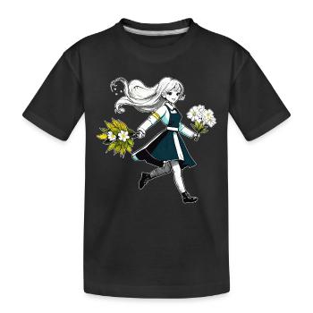 MRS. BLUME - Kids' Premium Organic T-Shirt - black - Front