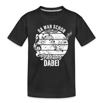 A lot of beautiful things with it: Choir director, music teacher - Kids' Premium Organic T-Shirt - black - Front