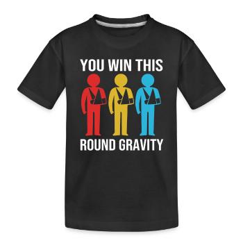 Fracture de l’os du bras - T-shirt bio Premium Enfant - noir - Devant