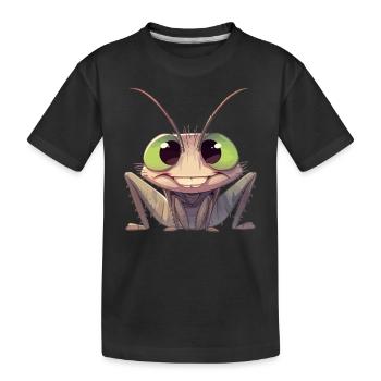 Grillen Grille - Kinder Premium Bio T-Shirt - Schwarz - Vorne