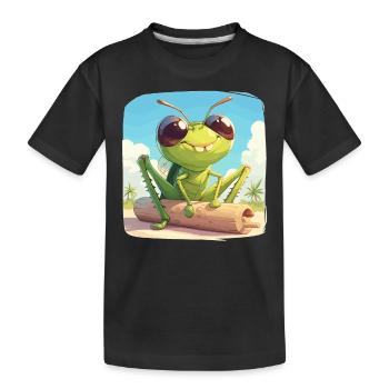 Grillen Grille - Kinder Premium Bio T-Shirt - Schwarz - Vorne