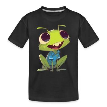 Grillen Grille - Kinder Premium Bio T-Shirt - Schwarz - Vorne