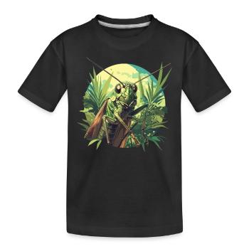 Grillen Grille - Kinder Premium Bio T-Shirt - Schwarz - Vorne