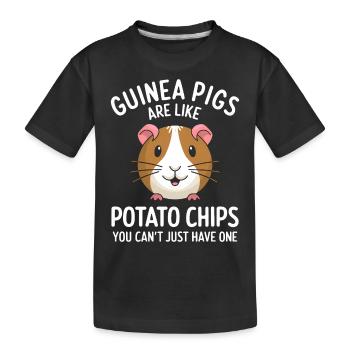 Guinea Pig Saying, Guinea Pig Gift - Kids' Premium Organic T-Shirt - black - Front