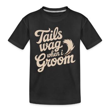 Passionné de soins pour chiens Soins et soins pour chiens - T-shirt bio Premium Enfant - noir - Devant