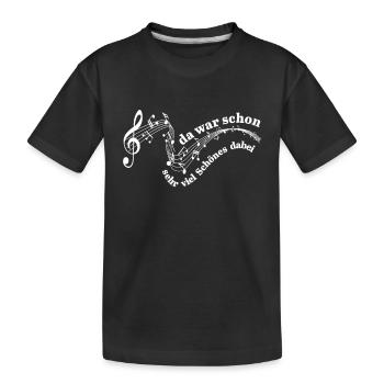 A lot of beautiful things with it: Choir director, music teacher - Kids' Premium Organic T-Shirt - black - Front