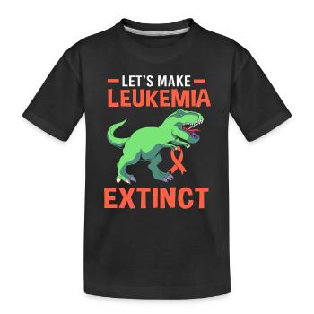 Leukämie Bewusstsein - Kinder Premium Bio T-Shirt - Schwarz - Vorne