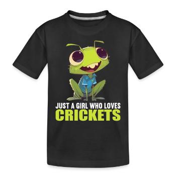 Grillen Grille - Kinder Premium Bio T-Shirt - Schwarz - Vorne