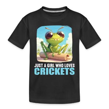 Grillen Grille - Kinder Premium Bio T-Shirt - Schwarz - Vorne