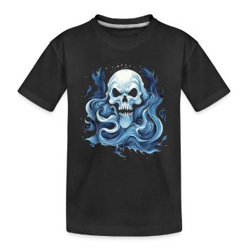 Geist mit abstrakter Kunst für einen Geister - Kinder Premium Bio T-Shirt - Schwarz - Vorne