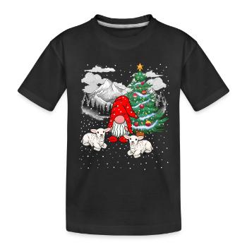 Santa Santa Dwarfs Christmas Xmas Troll - Kids' Premium Organic T-Shirt - black - Front