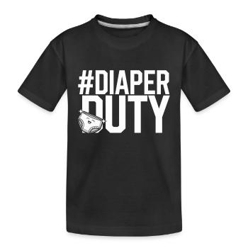 Parenthood humor New fathers have for the first time - Kids' Premium Organic T-Shirt - black - Front
