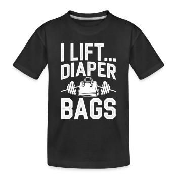 Elternschafts-humor Neue Väter Haben Zum Ersten - Kinder Premium Bio T-Shirt - Schwarz - Vorne