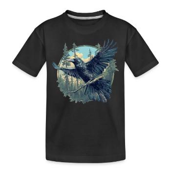 Corbeaux Corbeaux - T-shirt bio Premium Enfant - noir - Devant