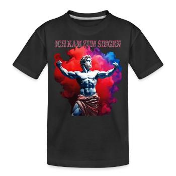 I CAME TO VICTORY - Kids' Premium Organic T-Shirt - black - Front