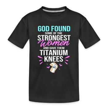 Chirurgie du genou - T-shirt bio Premium Enfant - noir - Devant