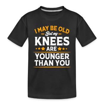 Chirurgie du genou - T-shirt bio Premium Enfant - noir - Devant