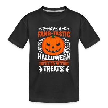 Passez un Halloween rempli de friandises ! - T-shirt bio Premium Enfant - noir - Devant