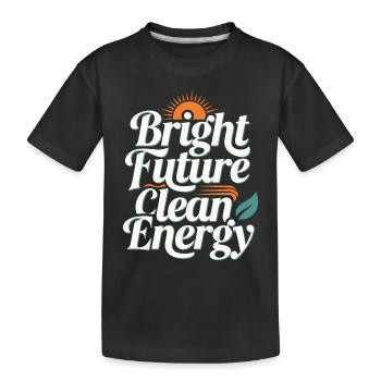 Énergie solaire Énergie renouvelable Mode de vie durable - T-shirt bio Premium Enfant - noir - Devant