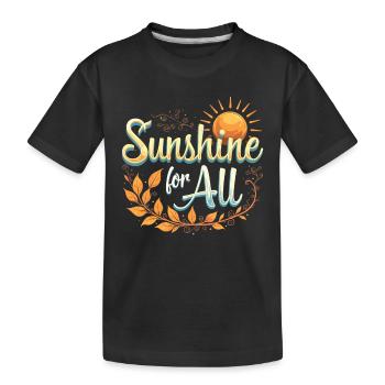 Énergie solaire Énergie renouvelable Mode de vie durable - T-shirt bio Premium Enfant - noir - Devant