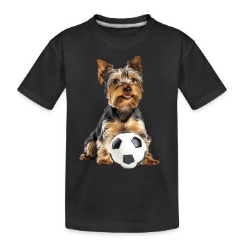 Yorkshire Terrier - Kinder Premium Bio T-Shirt - Schwarz - Vorne