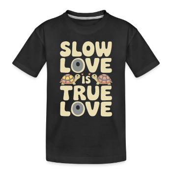 Schildkrötenpflege Für Besitzer Von - Kinder Premium Bio T-Shirt - Schwarz - Vorne