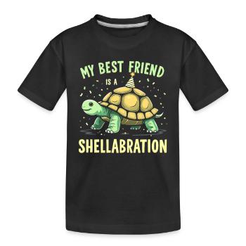 Schildkrötenpflege Für Besitzer Von - Kinder Premium Bio T-Shirt - Schwarz - Vorne