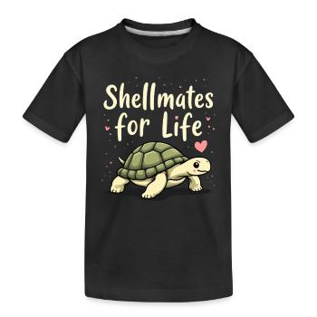 Schildkrötenpflege Für Besitzer Von - Kinder Premium Bio T-Shirt - Schwarz - Vorne