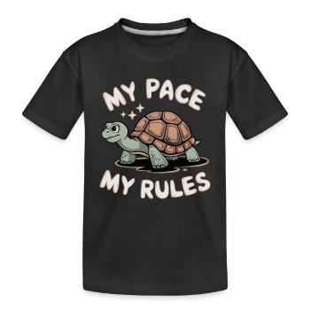 Schildkrötenpflege Für Besitzer Von - Kinder Premium Bio T-Shirt - Schwarz - Vorne