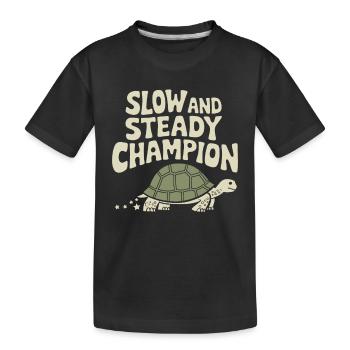 Schildkrötenpflege Für Besitzer Von - Kinder Premium Bio T-Shirt - Schwarz - Vorne
