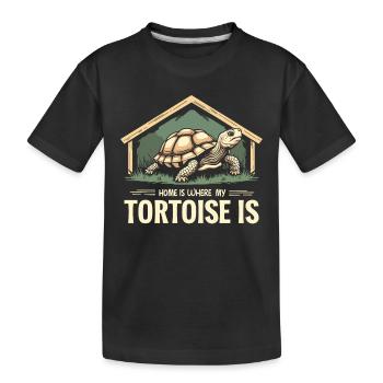 Schildkrötenpflege Für Besitzer Von - Kinder Premium Bio T-Shirt - Schwarz - Vorne