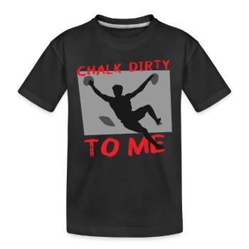 Craie Dirty To Me Boulderer - T-shirt bio Premium Enfant - noir - Devant