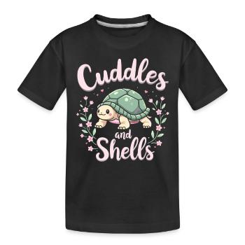 Schildkrötenpflege Für Besitzer Von - Kinder Premium Bio T-Shirt - Schwarz - Vorne