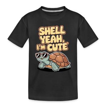 Schildkrötenpflege Für Besitzer Von - Kinder Premium Bio T-Shirt - Schwarz - Vorne
