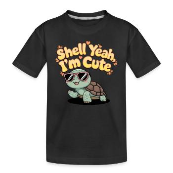 Schildkrötenpflege Für Besitzer Von - Kinder Premium Bio T-Shirt - Schwarz - Vorne