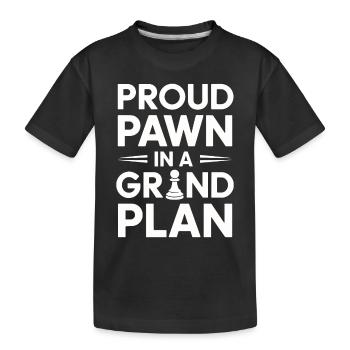 Amateurs d’humour d’échecs drôle échec et mat - T-shirt bio Premium Enfant - noir - Devant