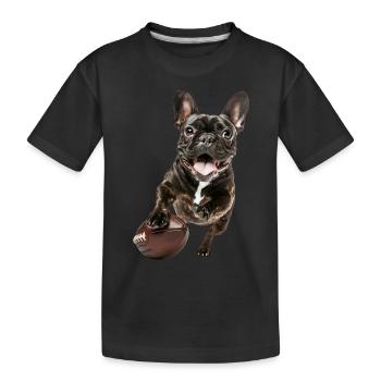 Bouledogue français - T-shirt bio Premium Enfant - noir - Devant