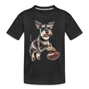 Schnauzer nain - T-shirt bio Premium Enfant - noir - Devant