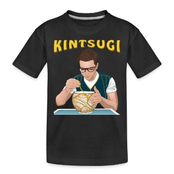KINTSUGI - Kinder Premium Bio T-Shirt - Schwarz - Vorne