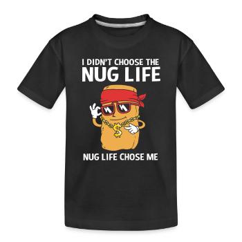 Nuggets de poulet - T-shirt bio Premium Enfant - noir - Devant