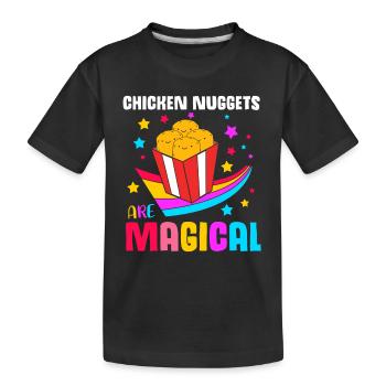 Nuggets de poulet - T-shirt bio Premium Enfant - noir - Devant