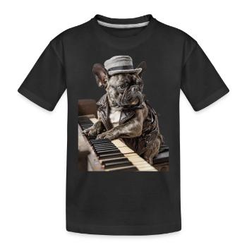 Bouledogue français - T-shirt bio Premium Enfant - noir - Devant