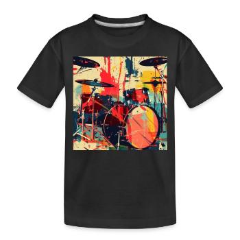 Percussion - T-shirt bio Premium Enfant - noir - Devant