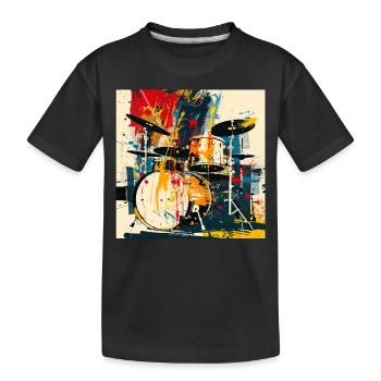 Percussion - T-shirt bio Premium Enfant - noir - Devant