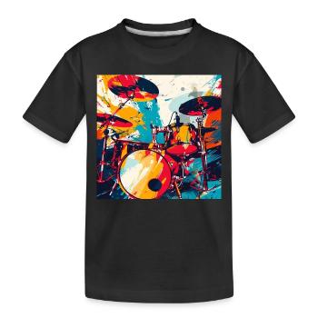 Percussion - T-shirt bio Premium Enfant - noir - Devant