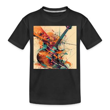 Guitare - T-shirt bio Premium Enfant - noir - Devant