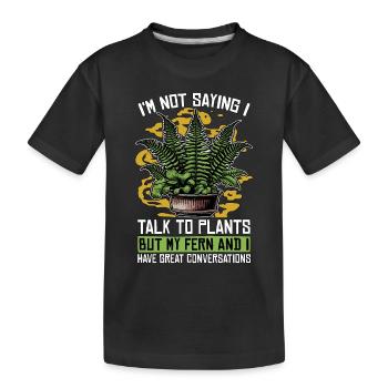 Scientifique de l’environnement Je ne dis pas scientifique - T-shirt bio Premium Enfant - noir - Devant