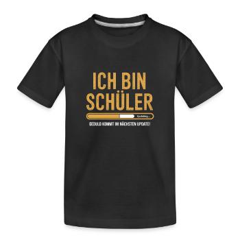 Ich bin Schüler - Kinder Premium Bio T-Shirt - Schwarz - Vorne