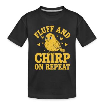 Haustier Kanarienvogel Besitzer Vogelliebhaber Und - Kinder Premium Bio T-Shirt - Schwarz - Vorne