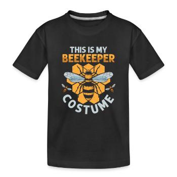 This Is My Beekeeper Costume Beekeeping Hive Apiar - Kinder Premium Bio T-Shirt - Schwarz - Vorne